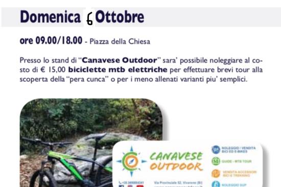 Tour guidati in e-bike alla Sagra del fungo di Cossano  06/10/19